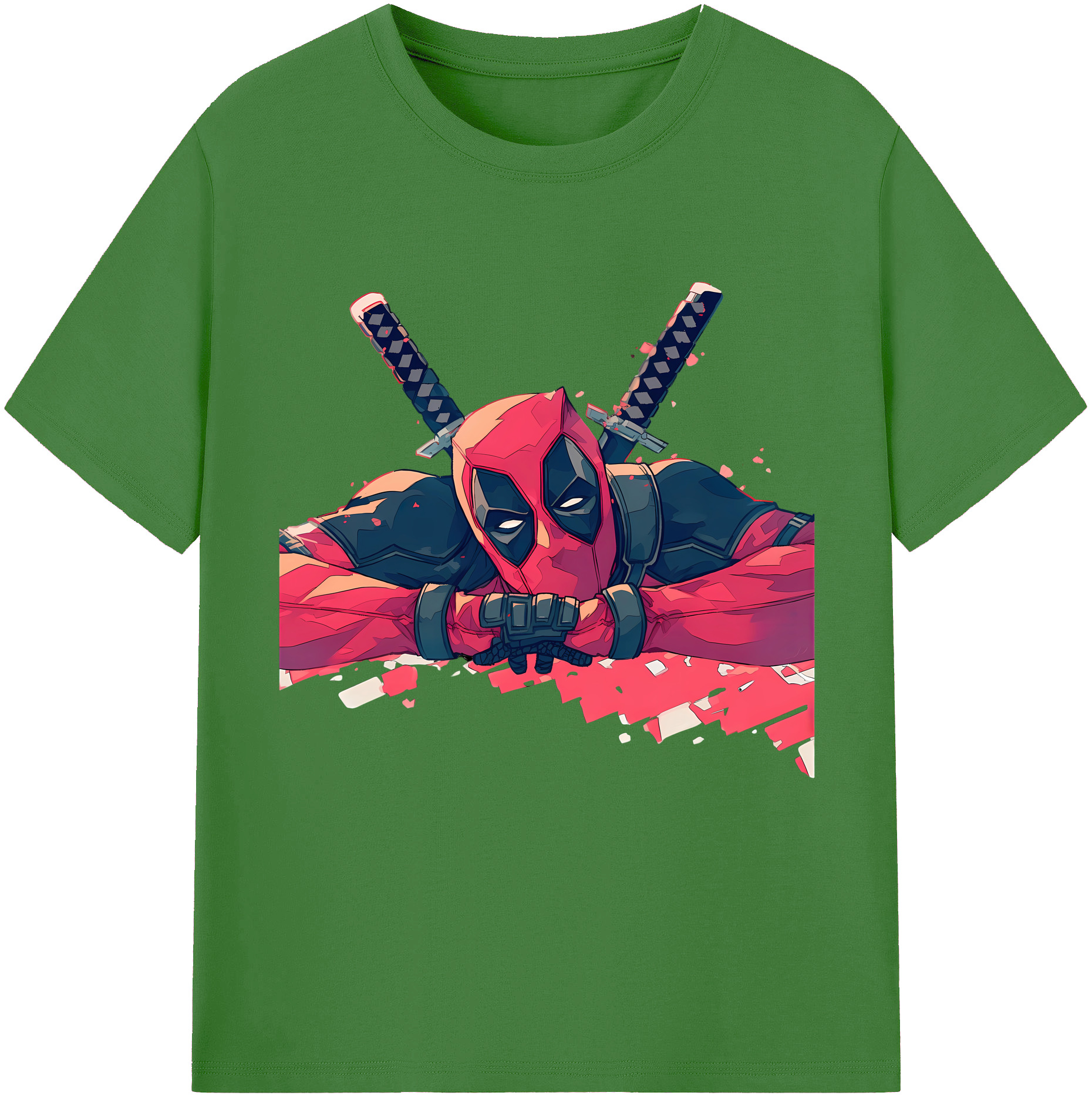 （画像用） Deadpool デッドプール レディースカジュアルプリントTシャツ（綿100％）